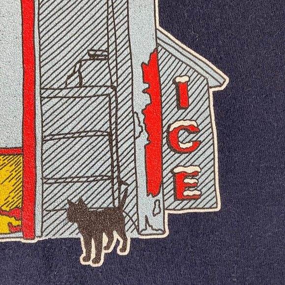 Bodega Cats Navy Graphic Tee Gildan Softstyle Size Medium - Picture 5 of 8